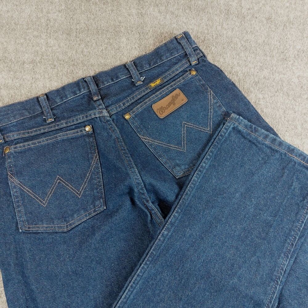 Wrangler 47MWZ Regular Fit Jeans Men's 32x32 (Fit 33x33) Blue Cowboy Western